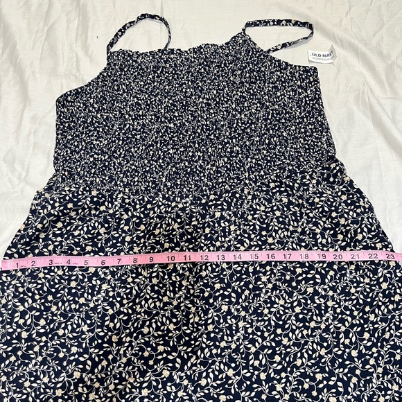 OLD NAVY jumpsuit size XXL sleeveless blue with flowers print NWT - Picture 9 of 16